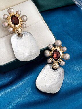 Alexis Bittar Vintage Pearl Clip-On Earrings
